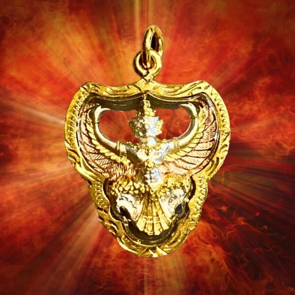 Three-Tone Garuda Amulet: Energy of Authority, Respect, Wealth. Shields Against Negative Energies.