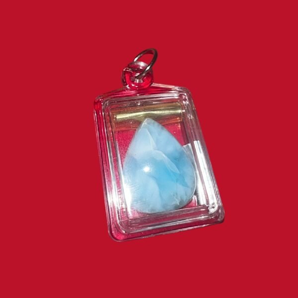 Sacred Larimar Womb Relic | Blessed for Fertility, Creation, and Inner Flow - Image 2