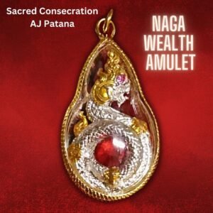 Naga Wealth Amulet. Improve Money Luck, Negative Energy Protection