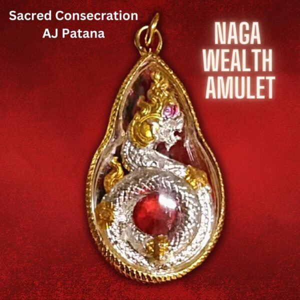 Naga Wealth Amulet. Improve Money Luck, Negative Energy Protection