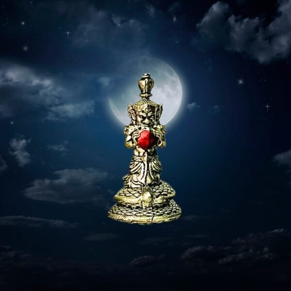 Full Moon Rahu Om Chan 3 CM Amulet - Image 2