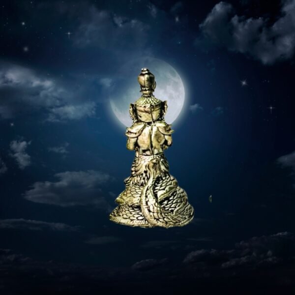 Full Moon Rahu Om Chan 3 CM Amulet - Image 3