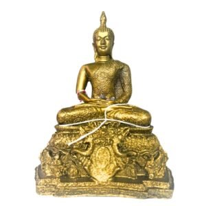 Golden Buddha Statue: Powerful Spiritual Energies Conduit for Your Sacred Space or Home. Cleanses and Enhances Energies At Home